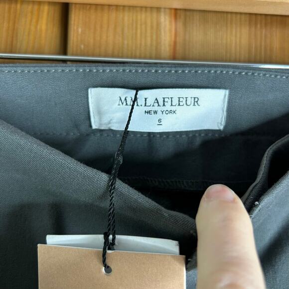 NWT M.M. Lafluer The Hockley 2.0 Pant Straight Leg Women’s 6 Gray Career Office - Picture 9 of 13